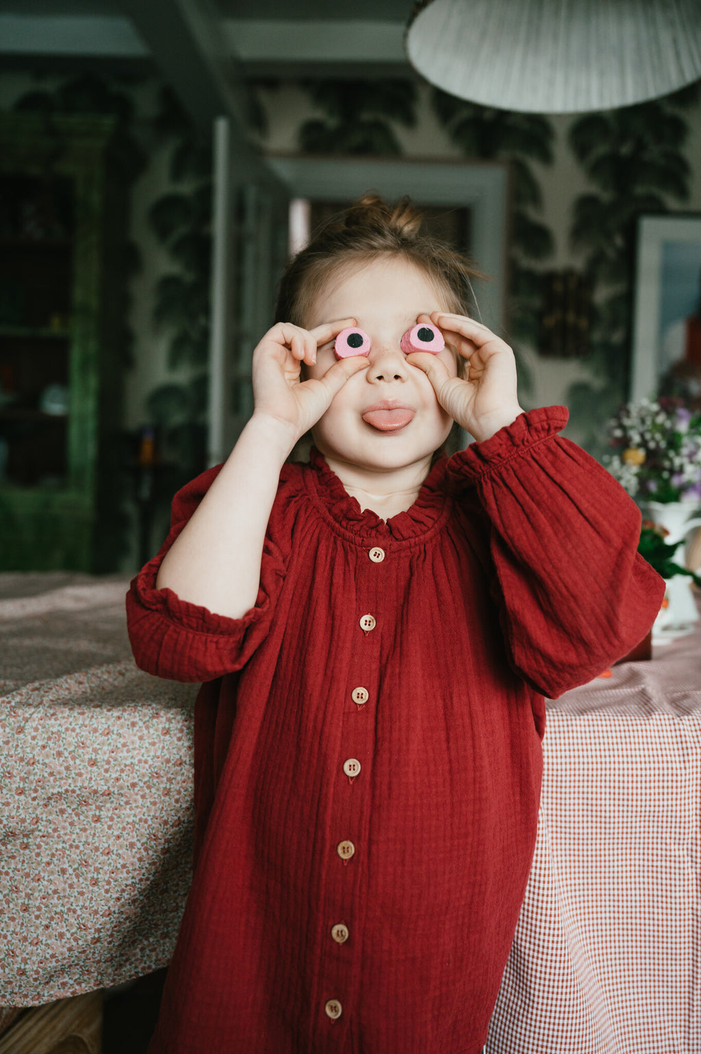 Raglan Blouse | Tibetan Red