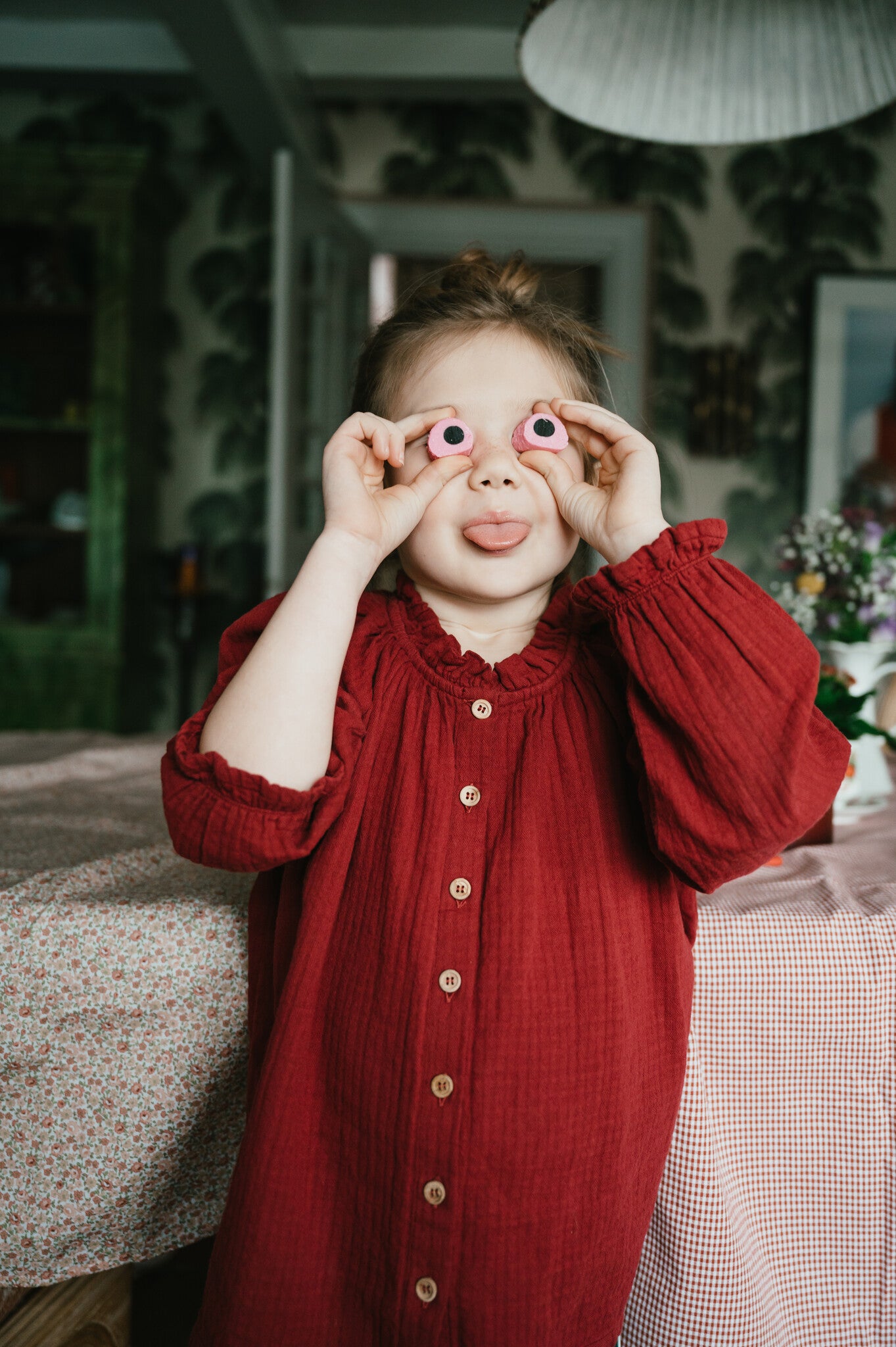 Raglan Blouse | Tibetan Red