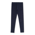 Rib Leggings | Blue Leopard AOP
