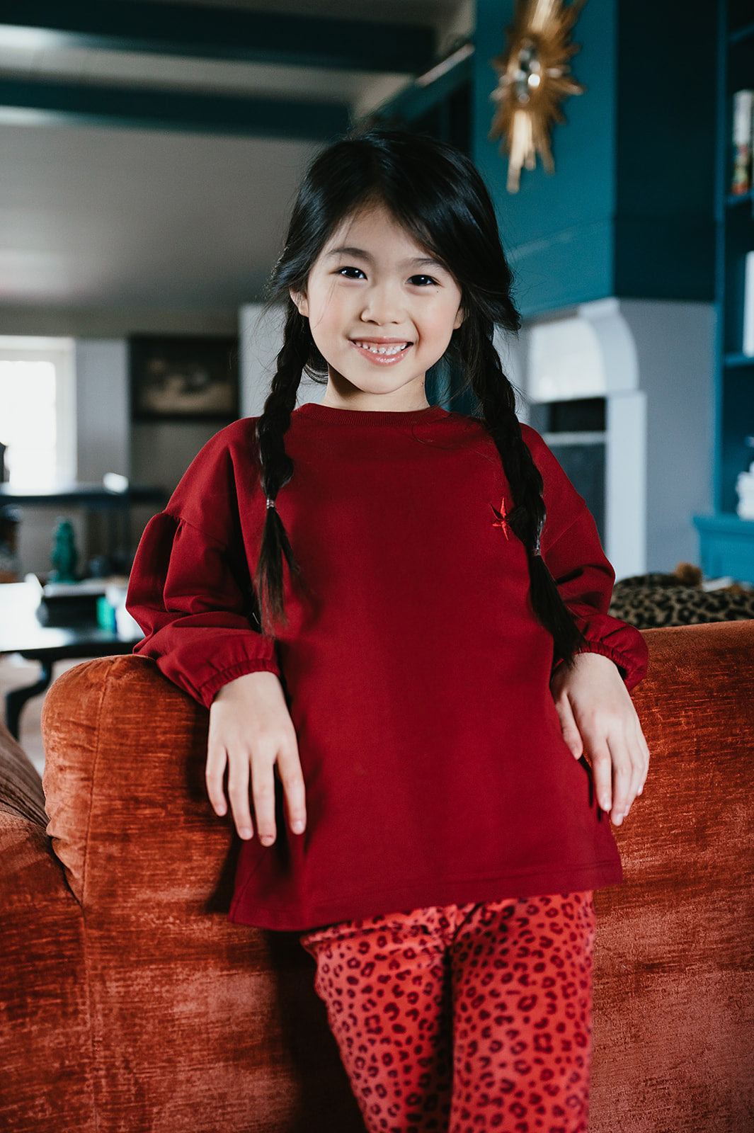 Lois Ballon Sweater | Tibetan Red