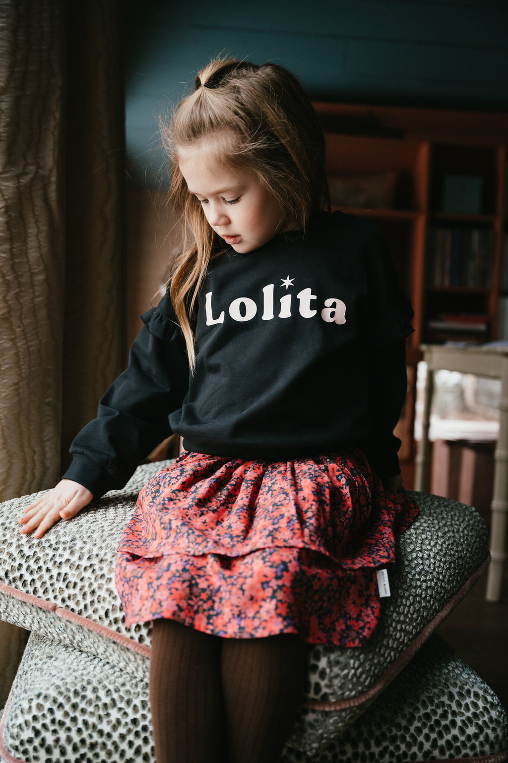 Pullover Rüsche "Lolita" | Pirat Schwarz