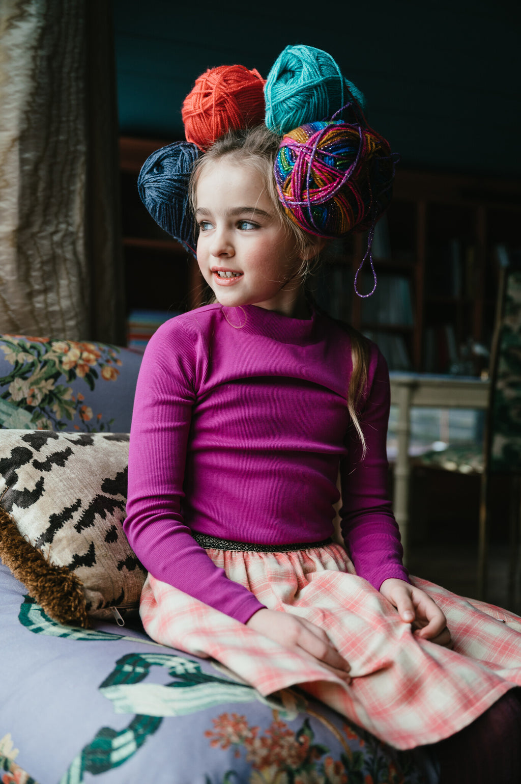 Rib Turtle Neck | Violet