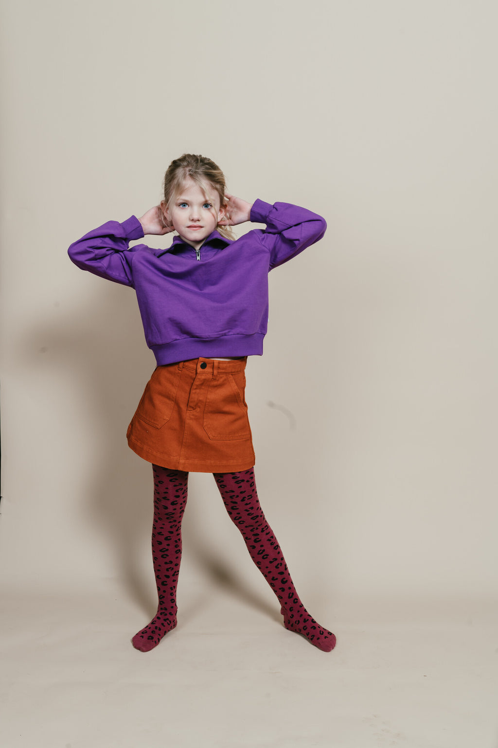 Tight | Purple Leopard AOP