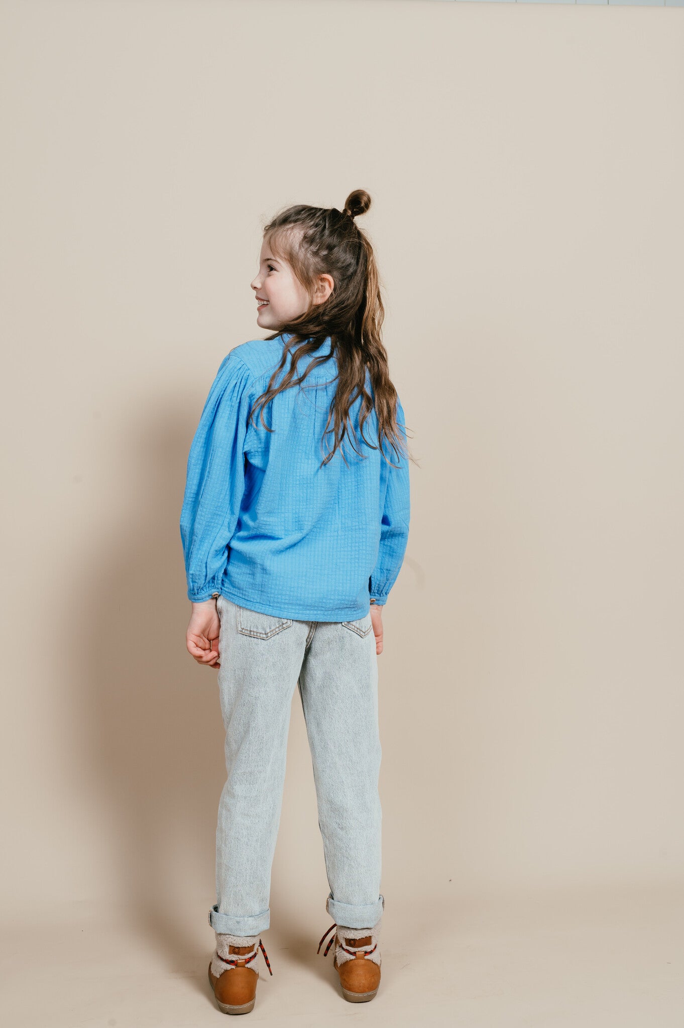 Coco Wide Blouse | Dreamy Blue