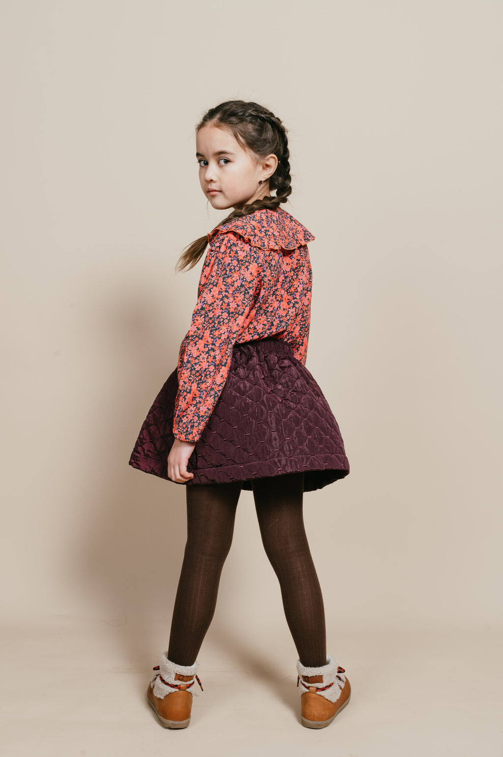 Padded  Skirt | Iconic Purple