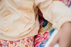 Ruffle Sweater | Apricot Sherbet