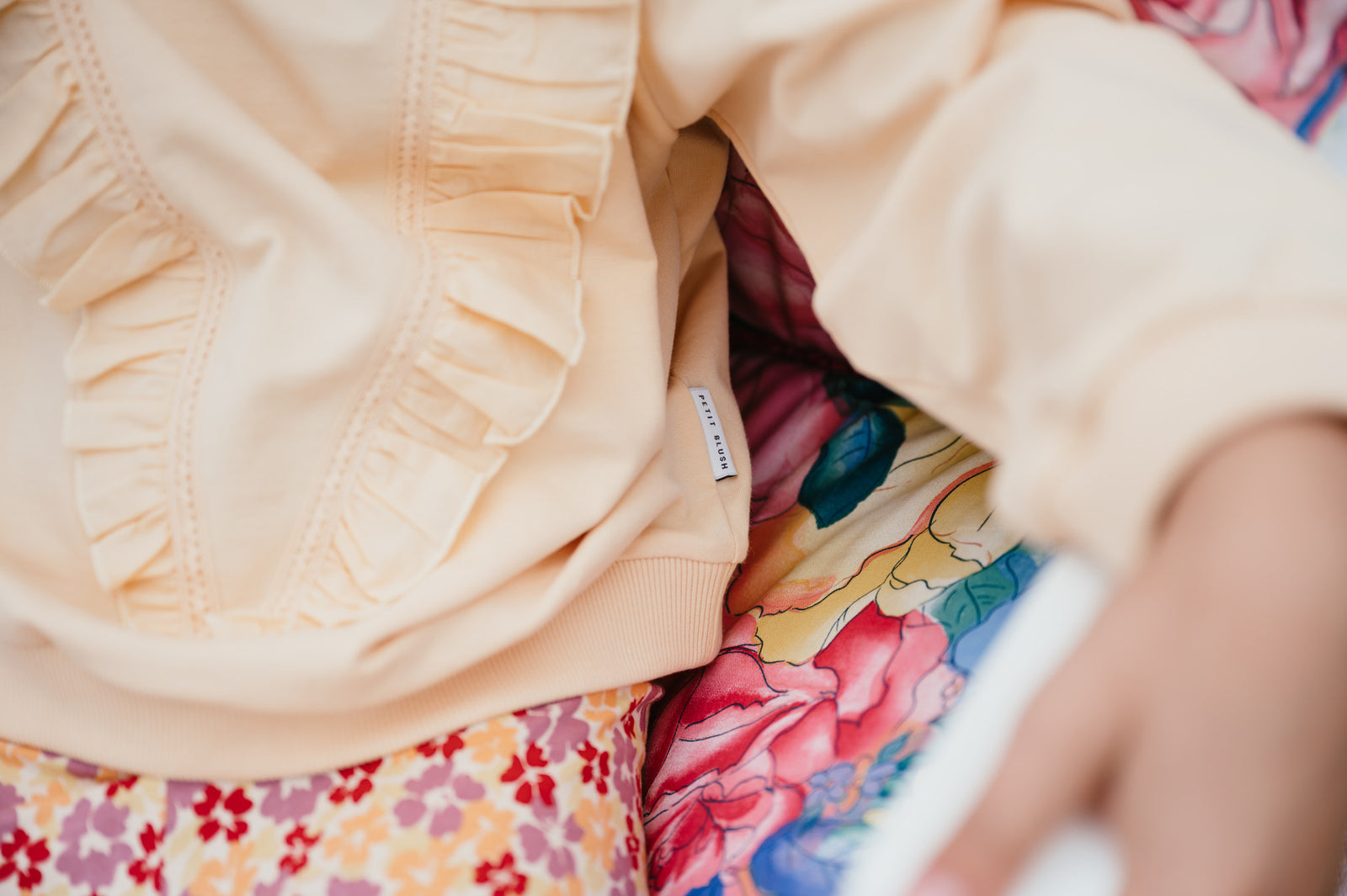 Ruffle Sweater | Apricot Sherbet