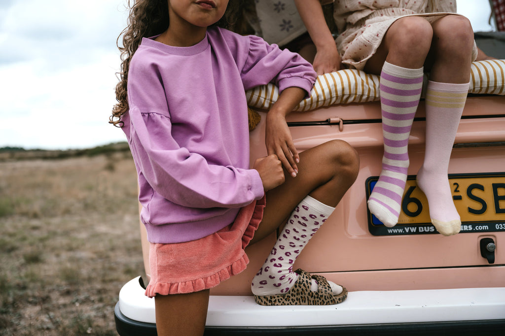 Lois Ballonpullover | Blasses Stiefmütterchen