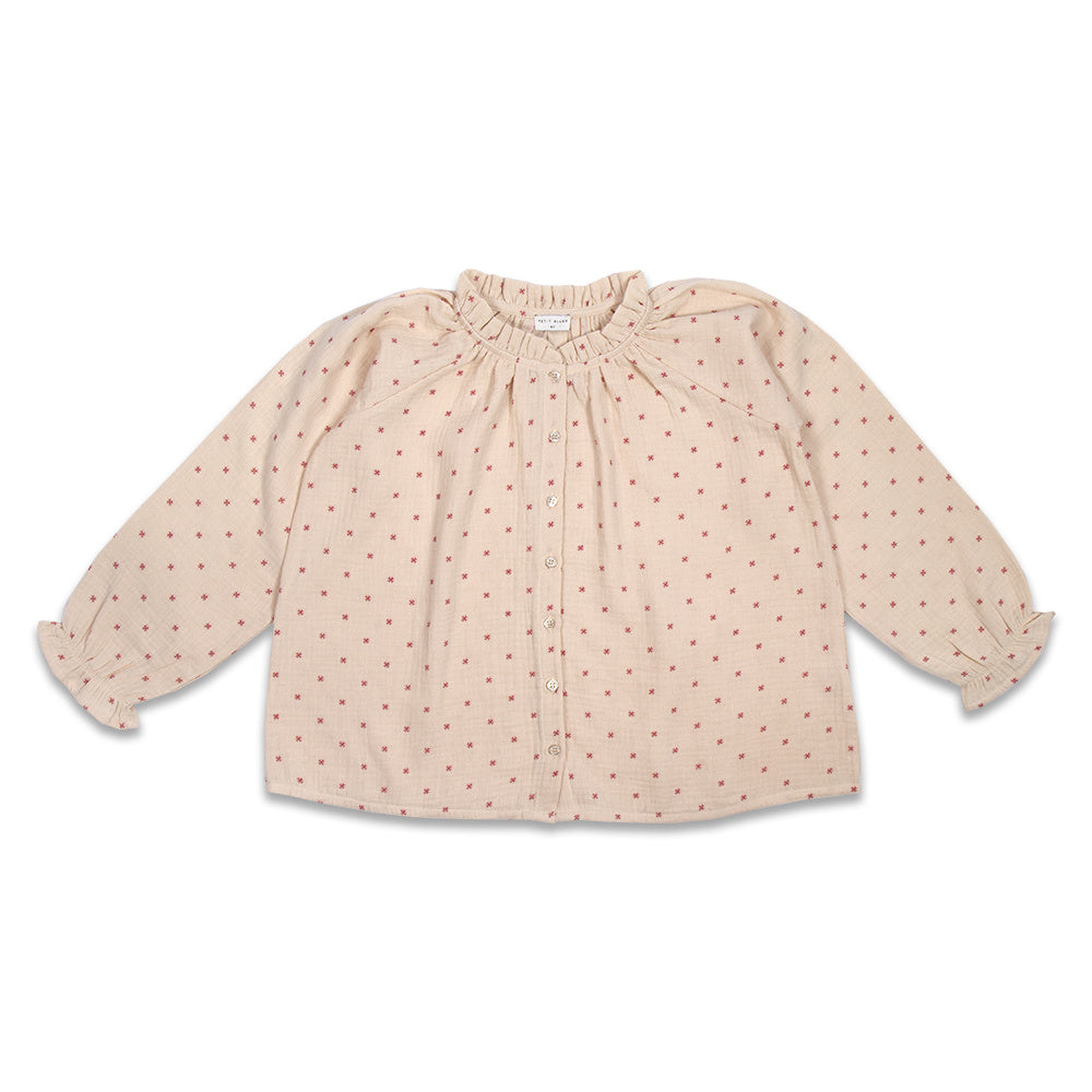 Raglan Blouse | Stars Red AOP