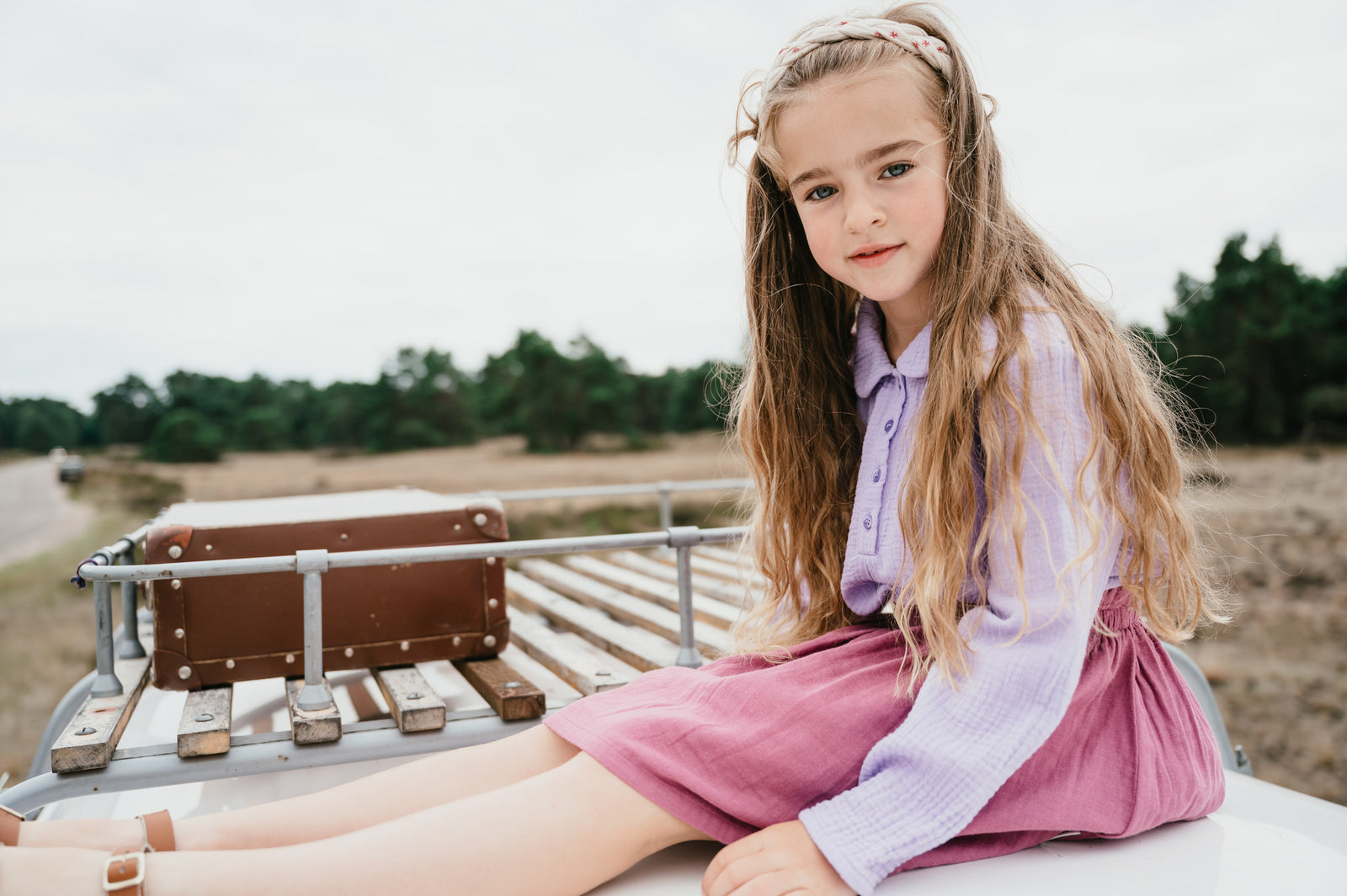 Collar Blouse | Purple Rose