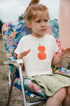 Apple Tee | White smoke