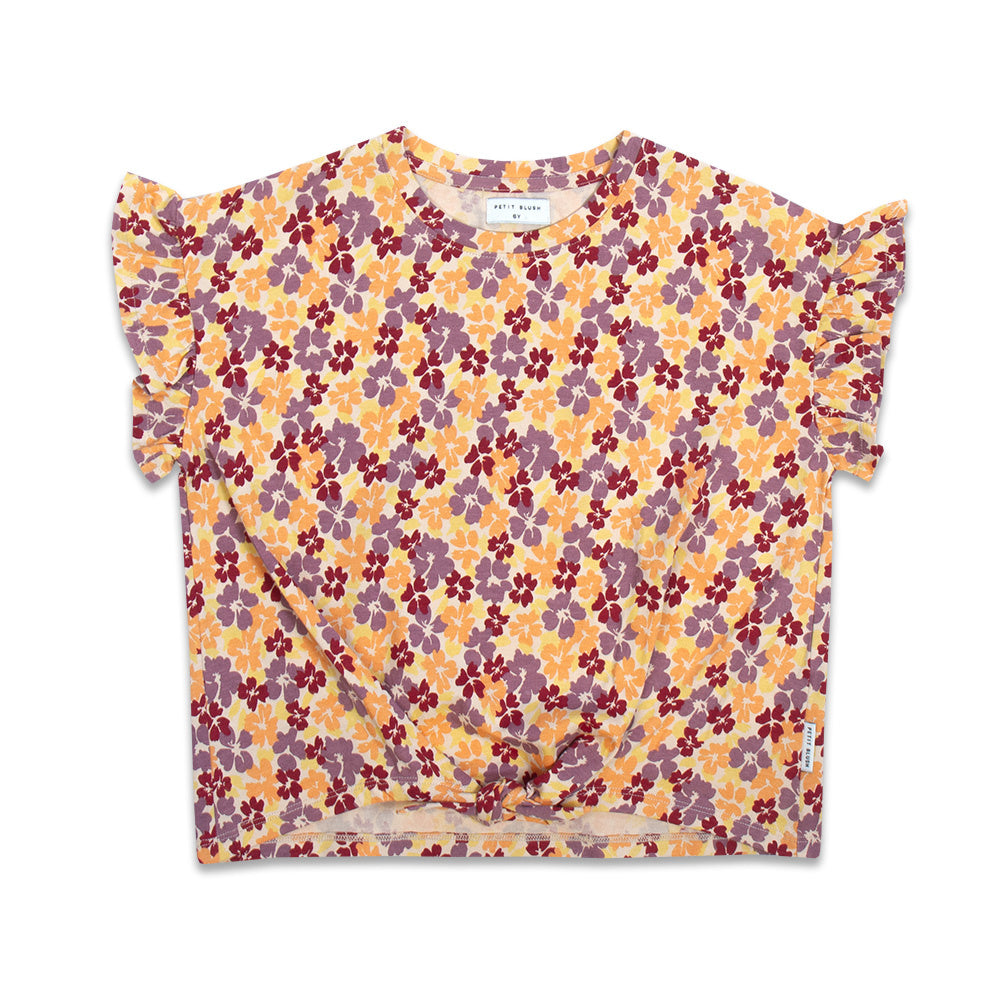 Knoten T-Shirt | Wildblumen AOP