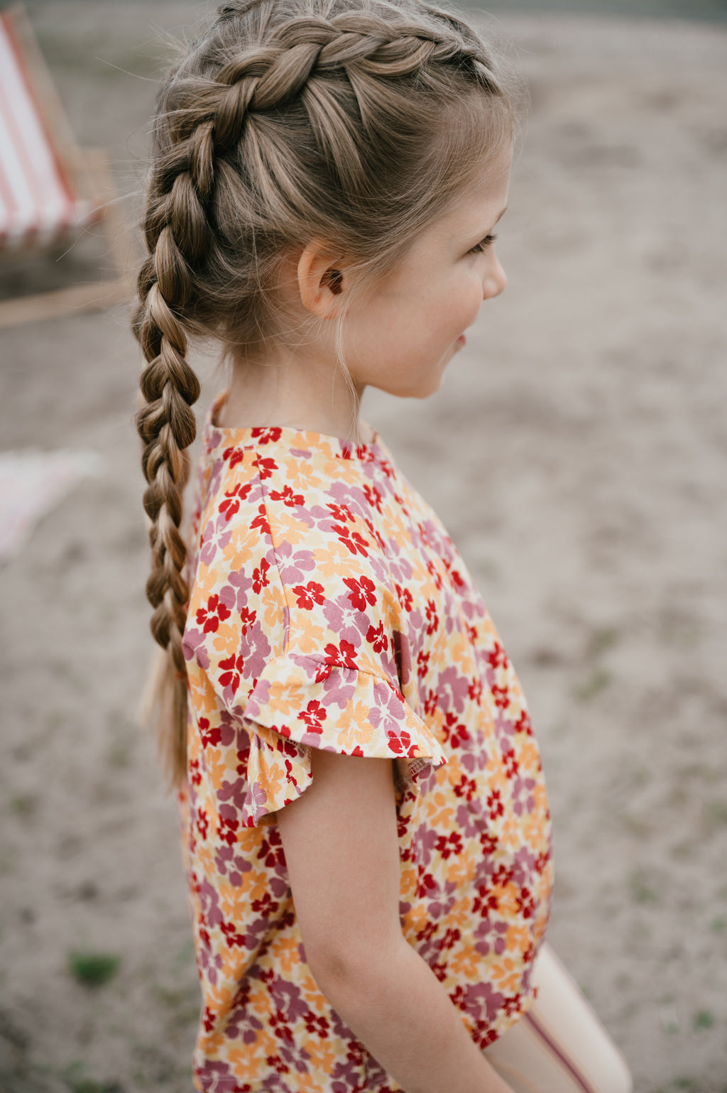 Knoten T-Shirt | Wildblumen AOP