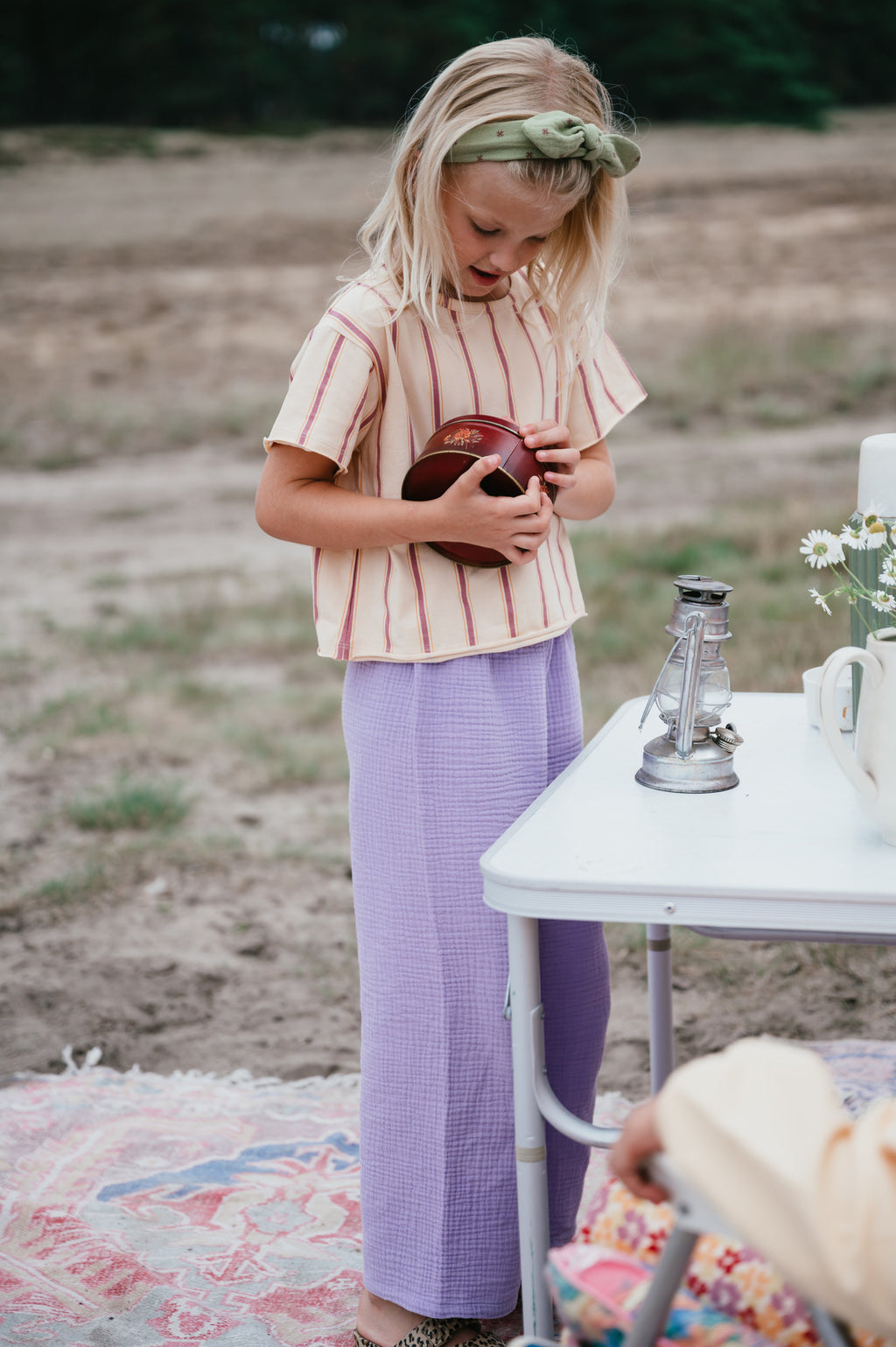 Olivia Wide Leg Pants | Purple Rose