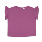 Loua Frill Blouse | Grape Nectar