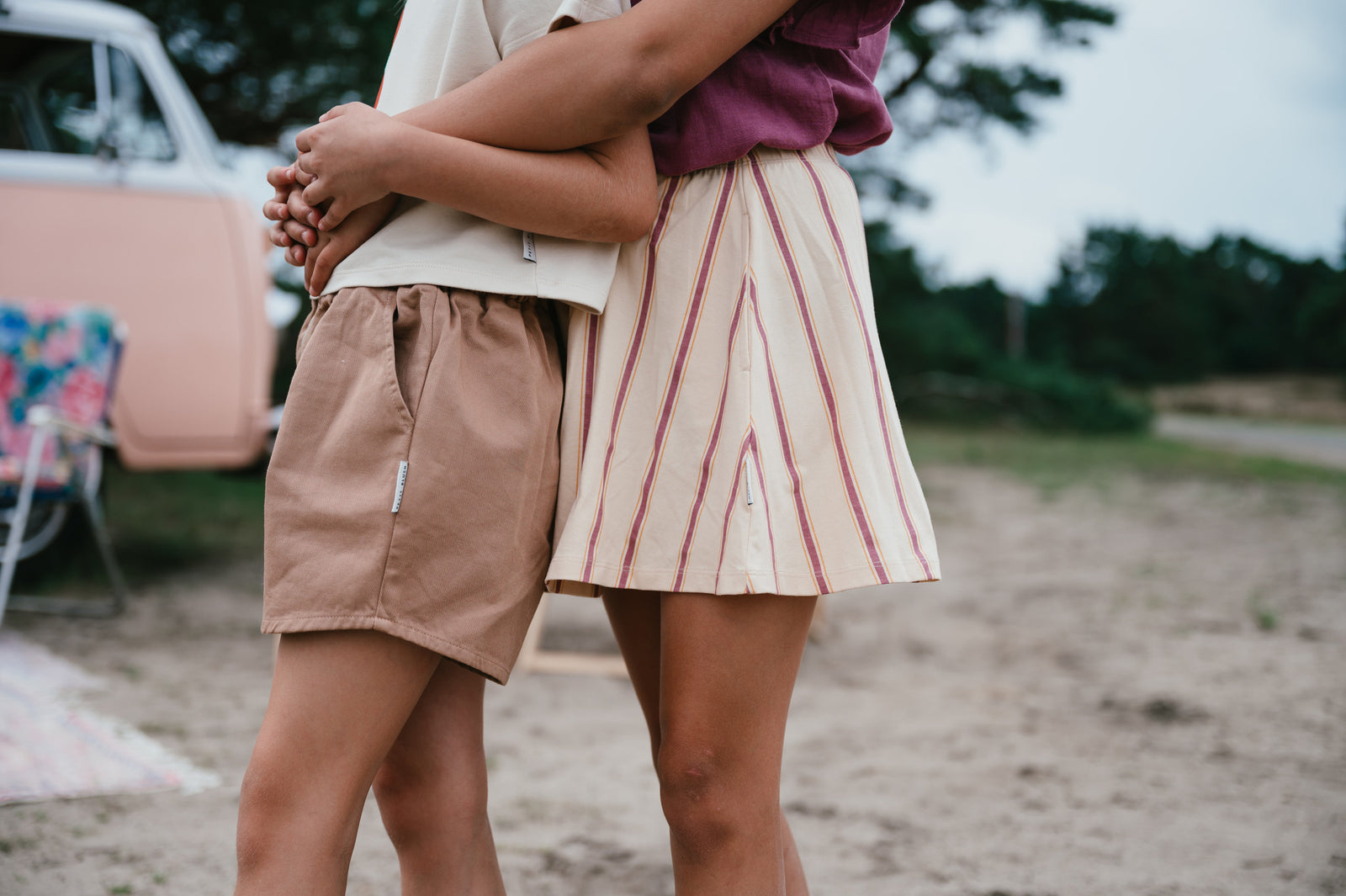 Mini Skirt | Stripes AOP