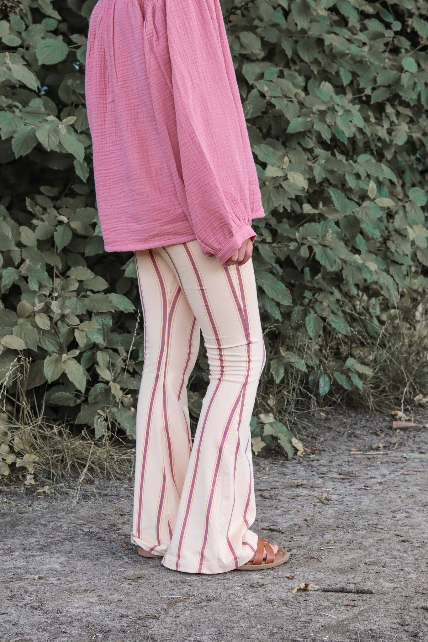 Bowie Schlaghose | Streifen AOP