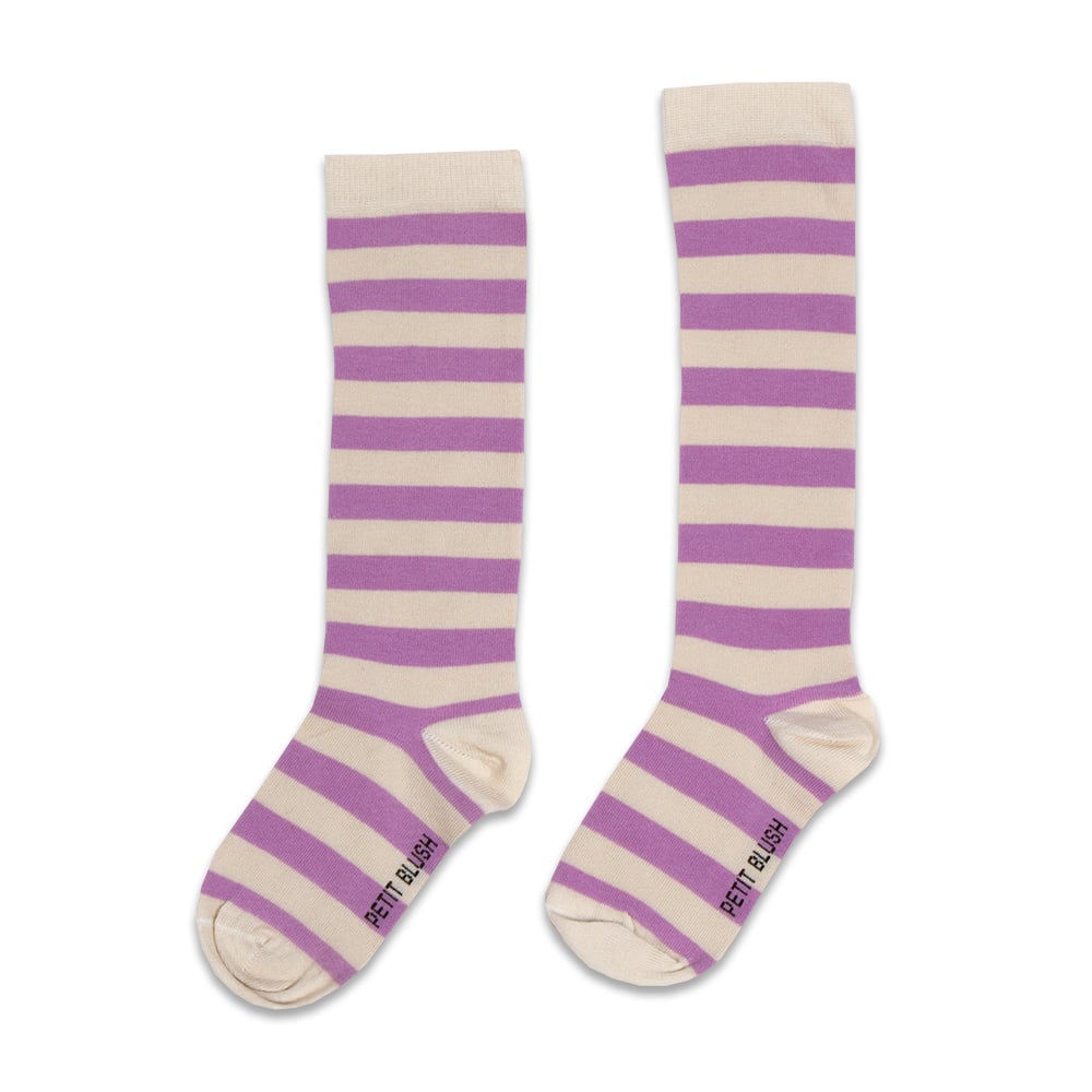 Knee Socks | Purple Stripe 