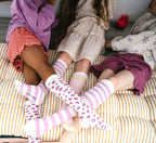 Knee Socks | Pink/Yellow Stripes