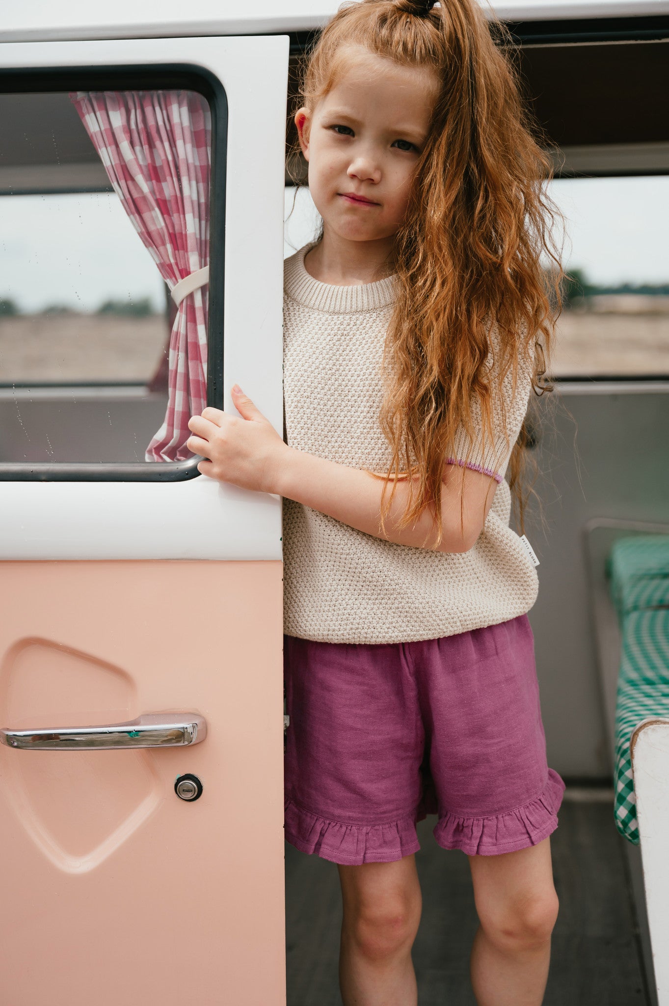 Luna Frill Short | Grape Nectar
