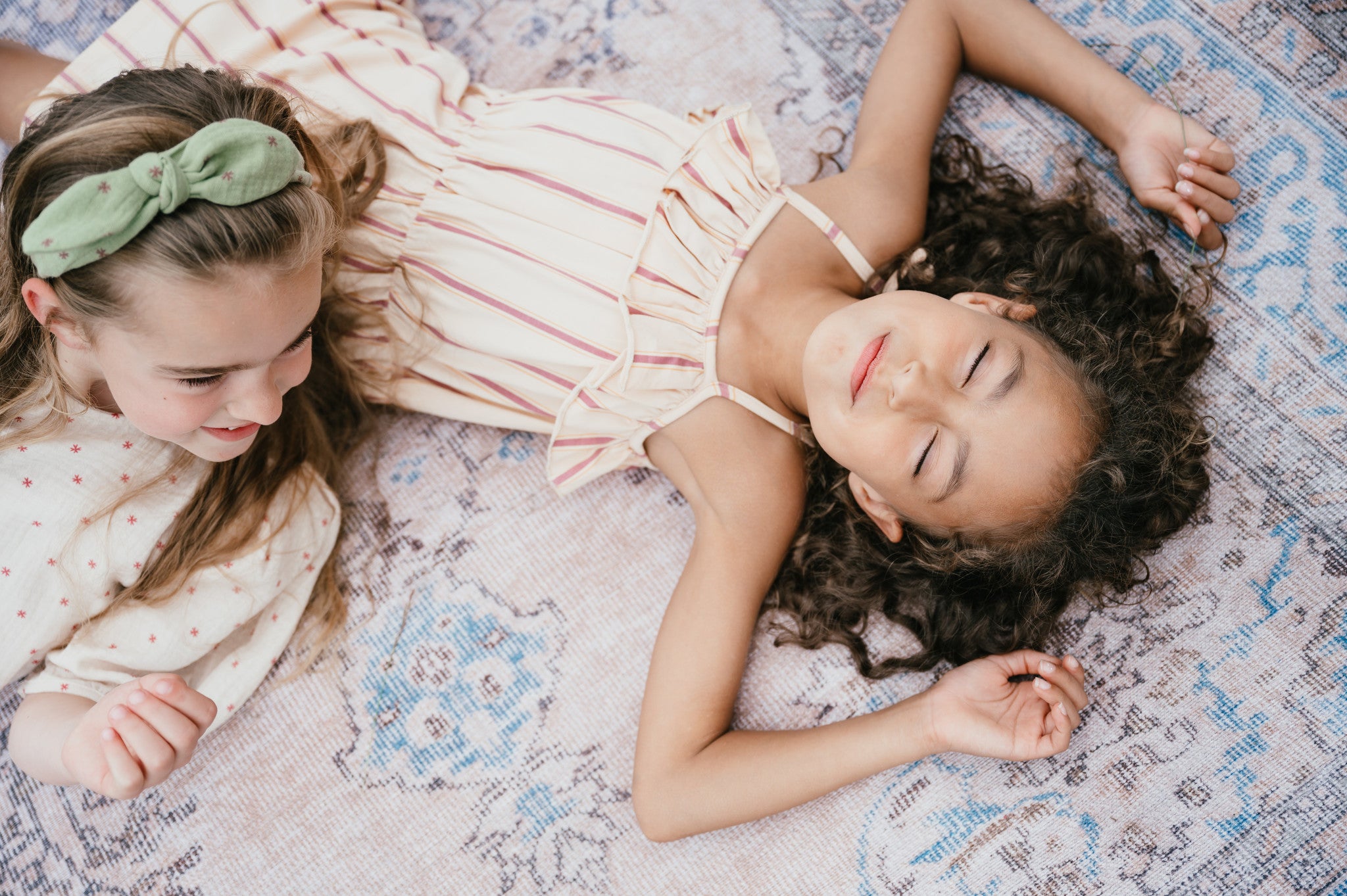 Ruffle Dress | Stripes AOP