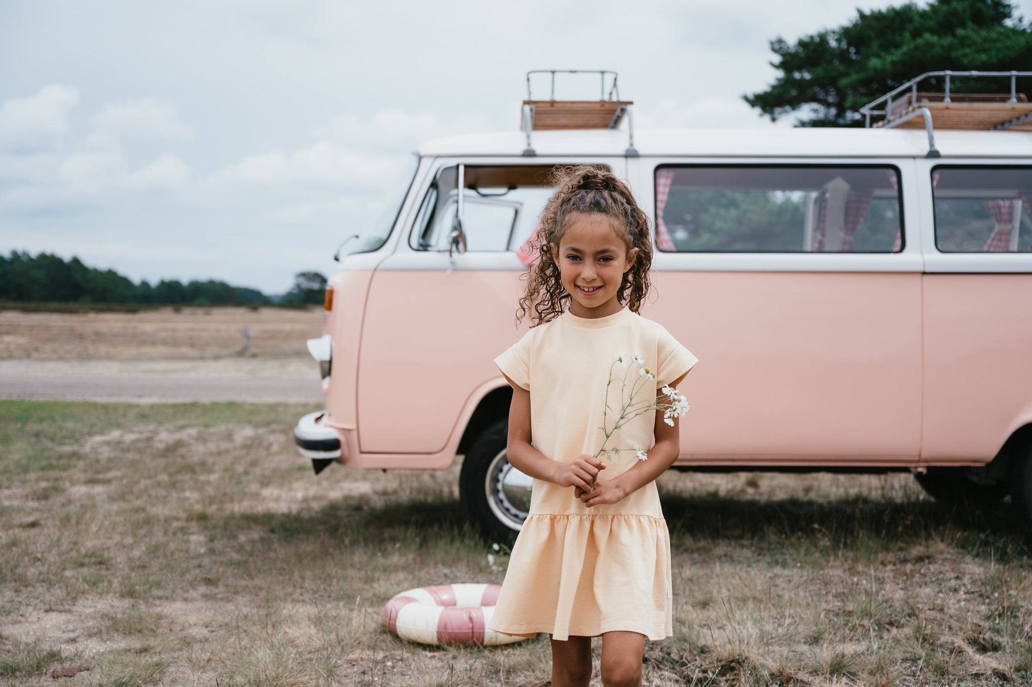 Sweat Dress Joie De Vivre | Apricot Sherbet