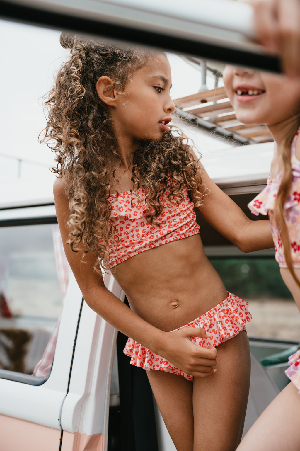 Ruffle Bikini | Happy Leopard AOP