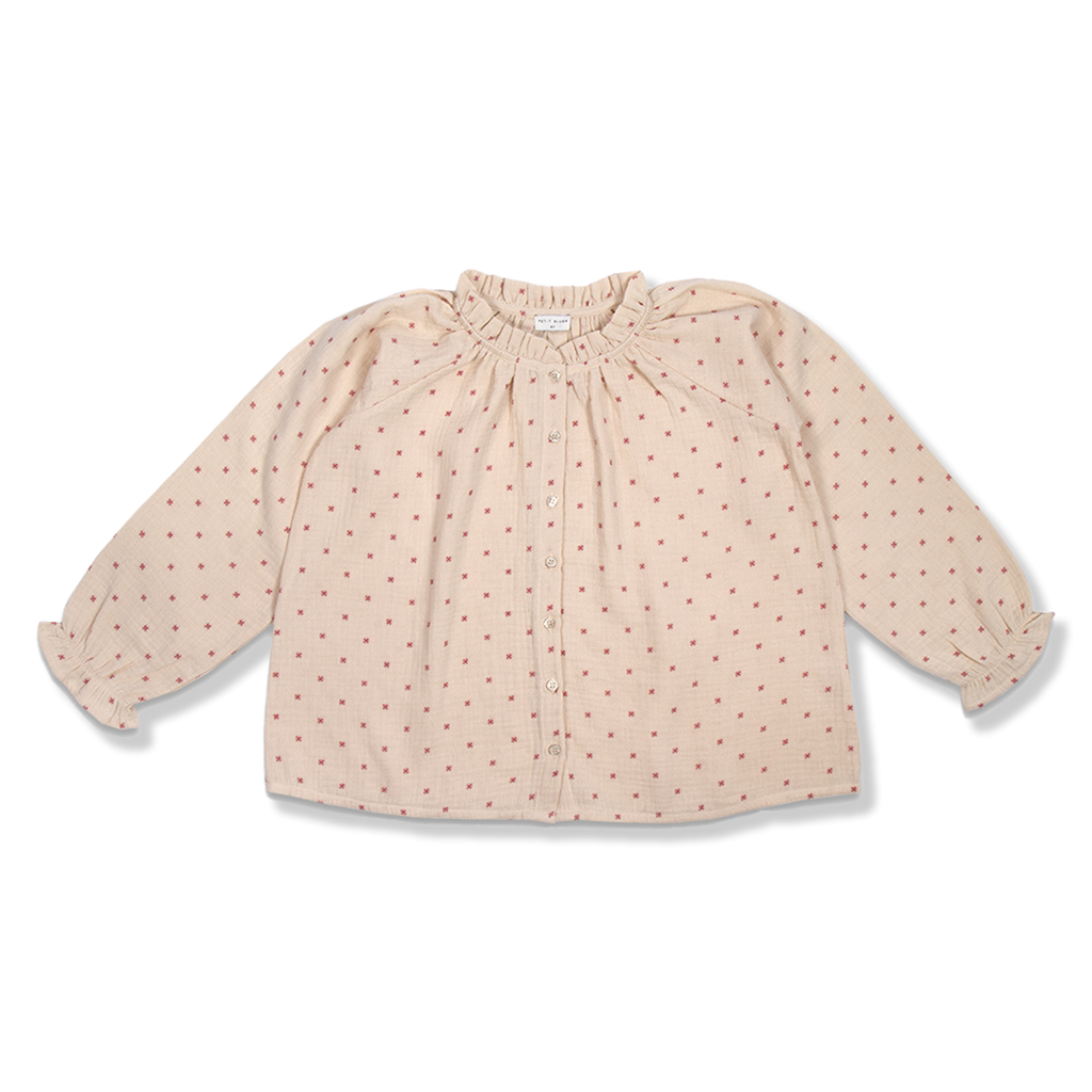 Raglan Blouse | Stars Red AOP