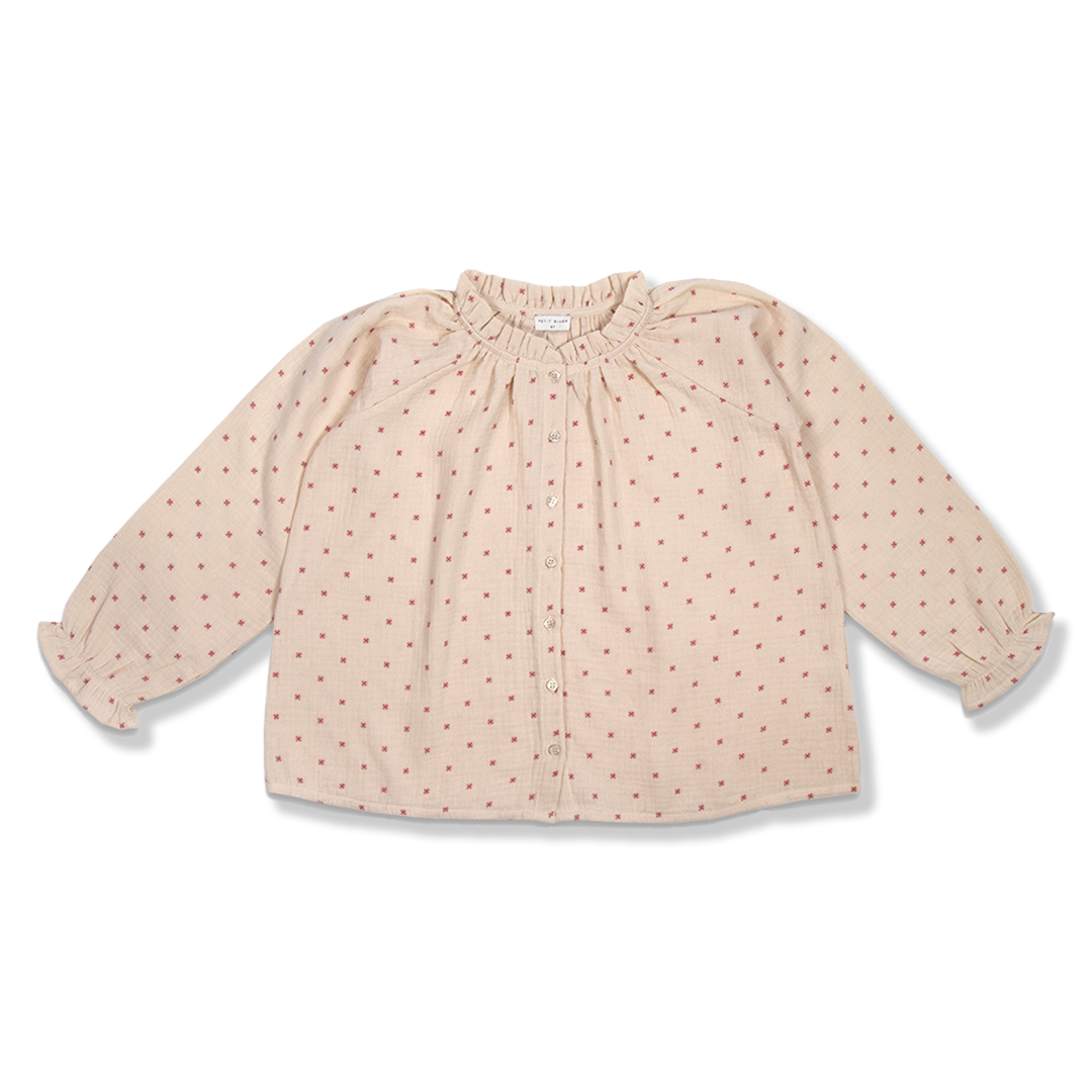 Raglan Blouse | Stars Red AOP