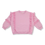 Romantic Ruffle Sweater | Pastel Lavender