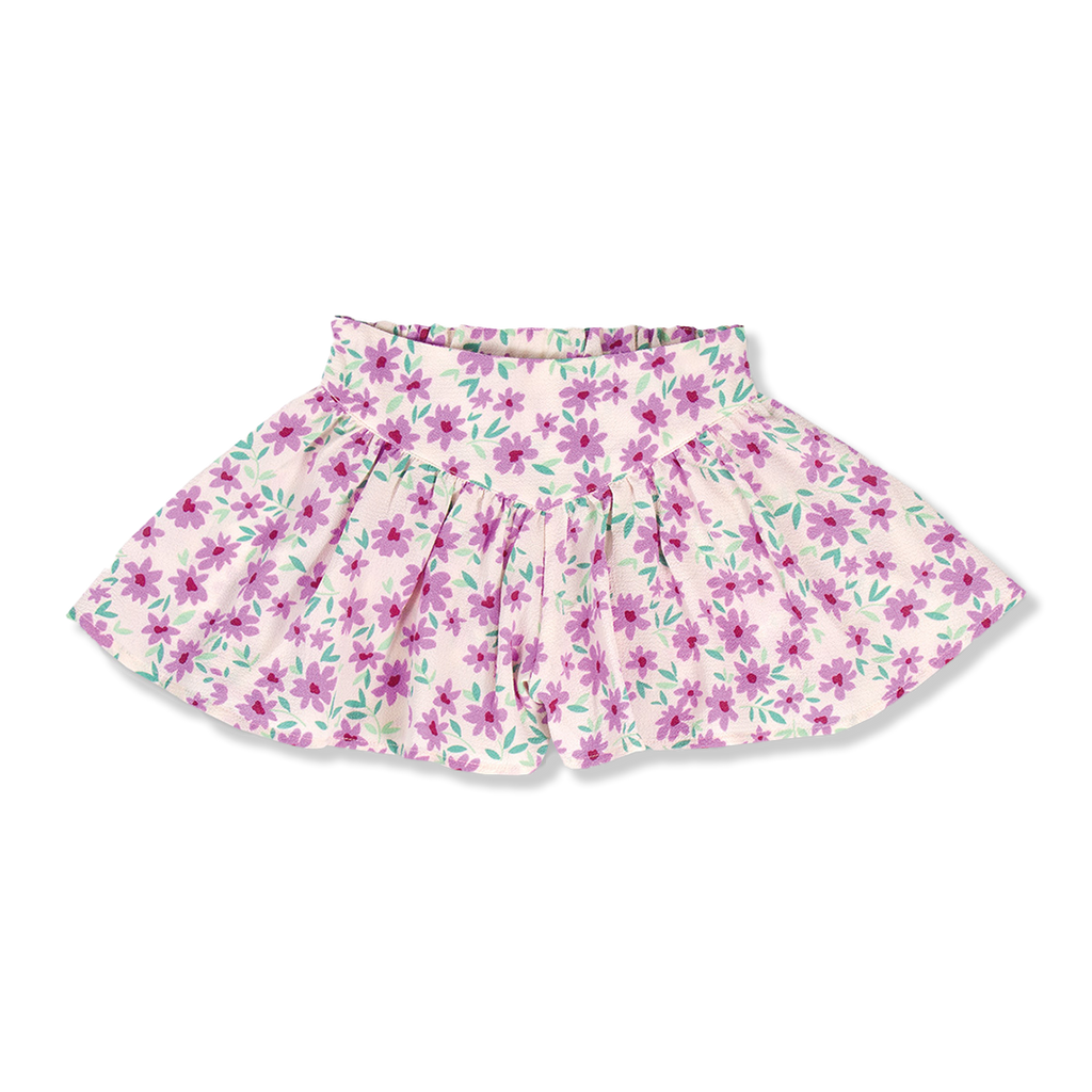 Romantic Shorts | Purple Flowers