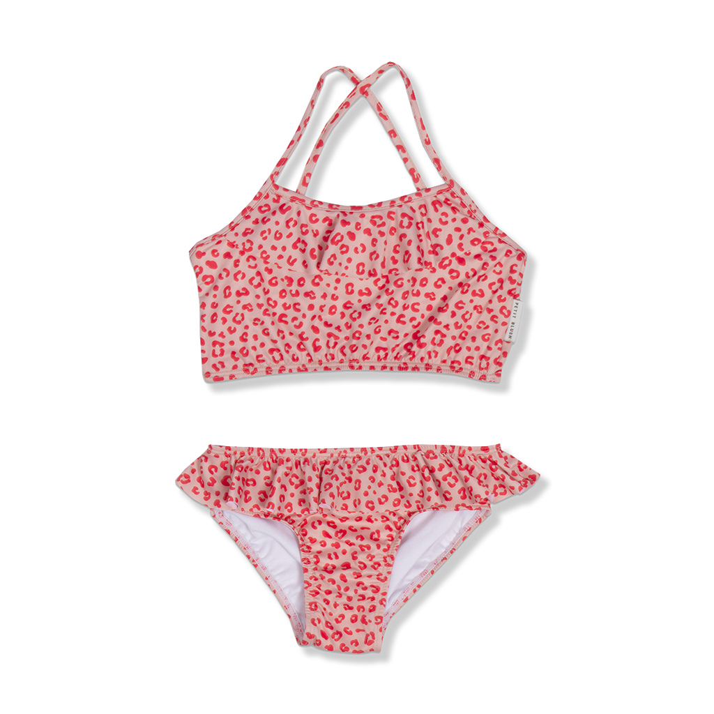 Ruffle Bikini | Happy Leopard AOP