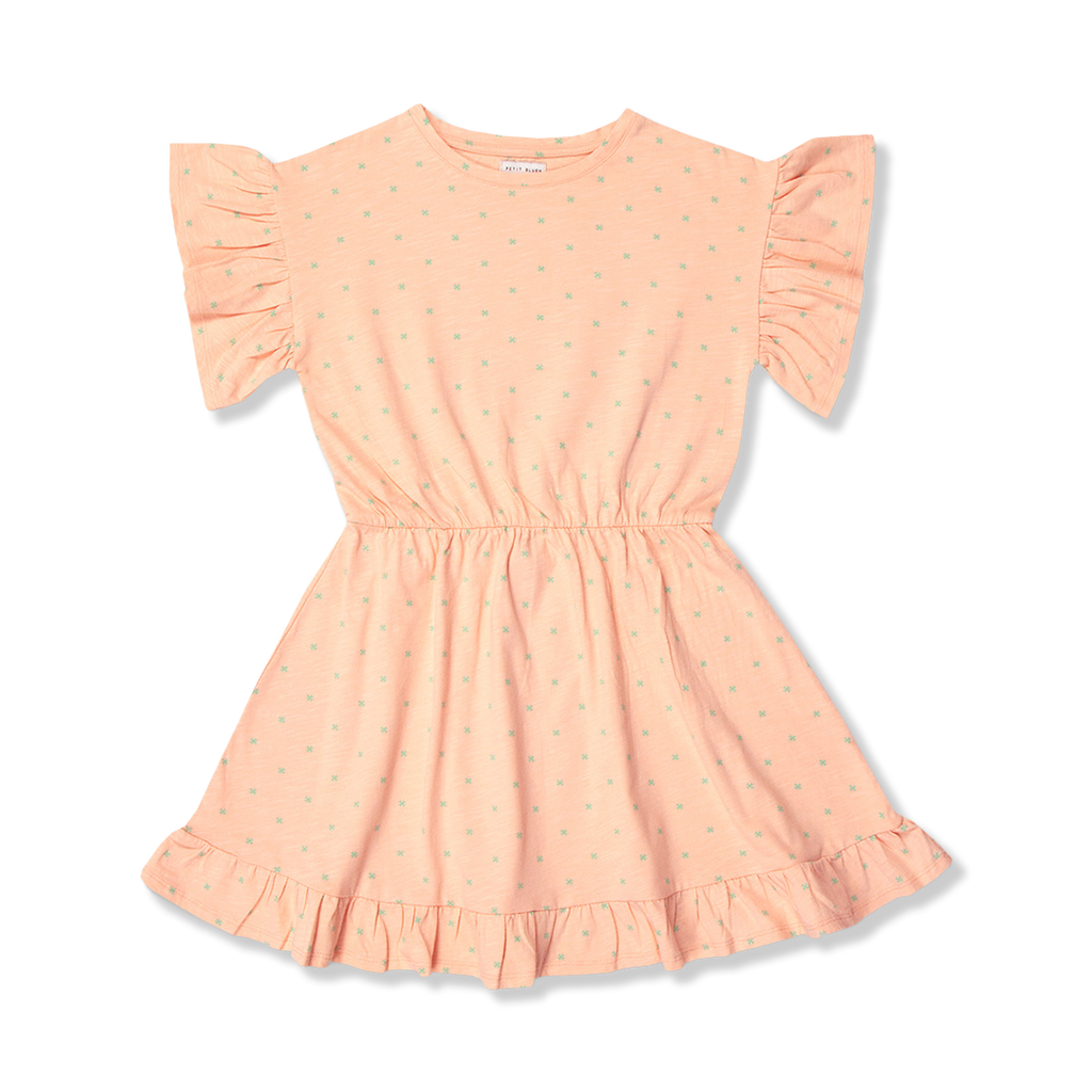 Ruffle Dress | Mini Stars AOP