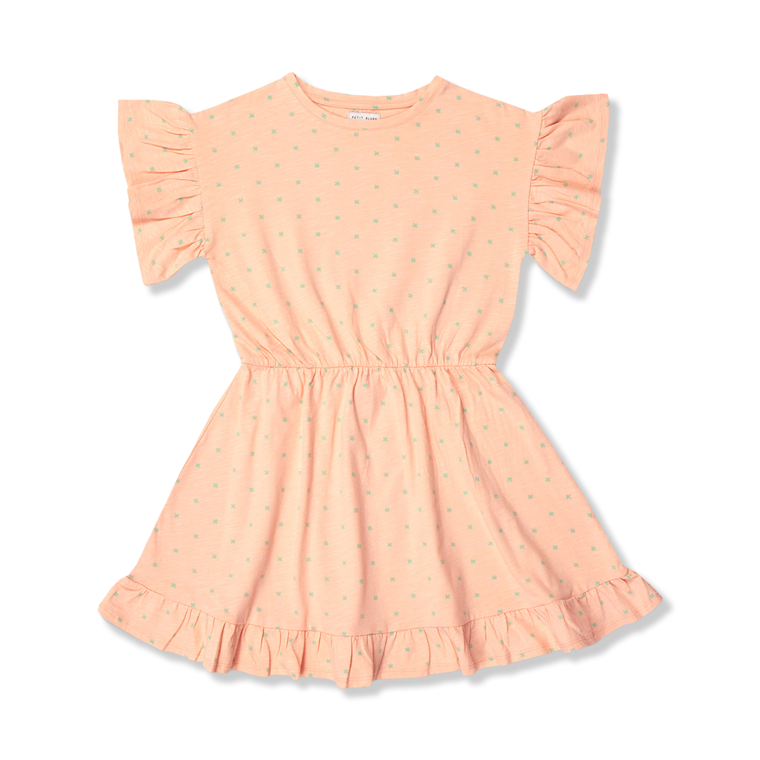 Ruffle Dress | Mini Stars AOP
