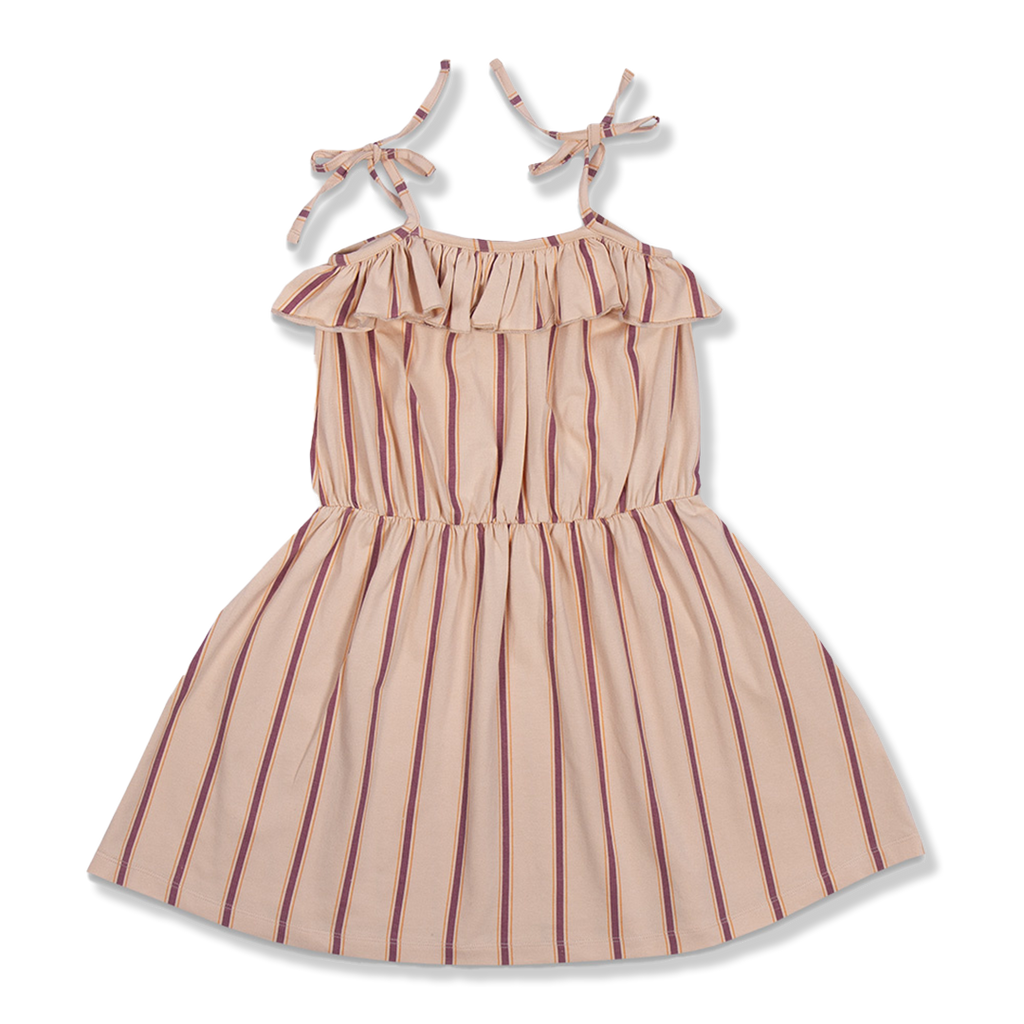 Ruffle Dress | Stripes AOP