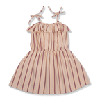 Ruffle Dress | Stripes AOP