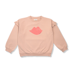 Ruffle Sweater " KISS " | Brazilian Sand