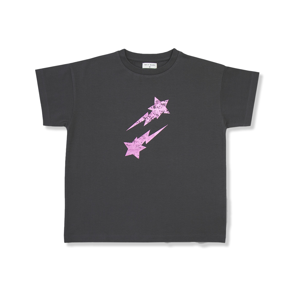 T-shirt Falling Metallic Stars | Dark Shadow