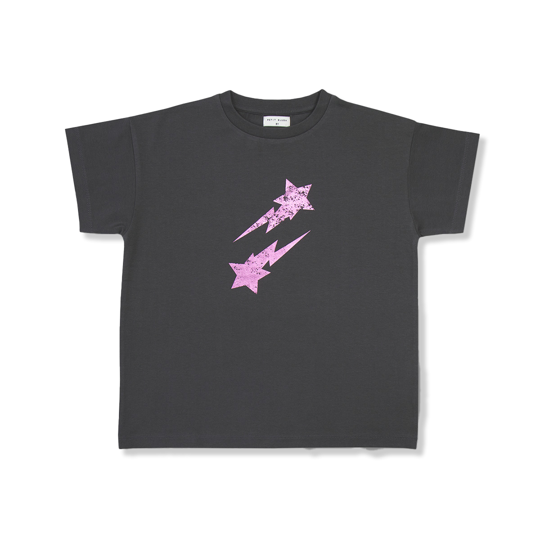 T-shirt Falling Metallic Stars | Dark Shadow