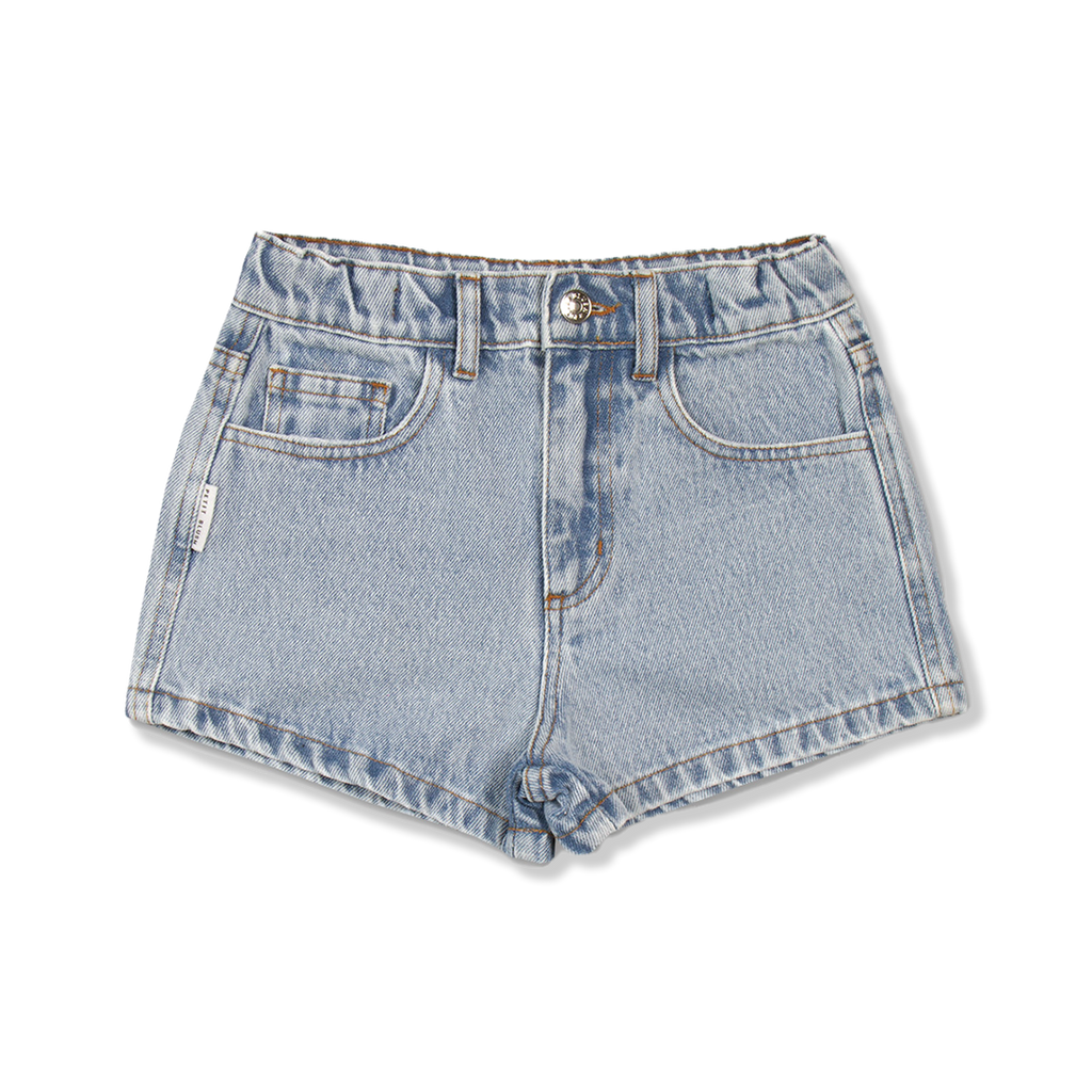 Kurze Jeans | Verwaschenes Hellblau