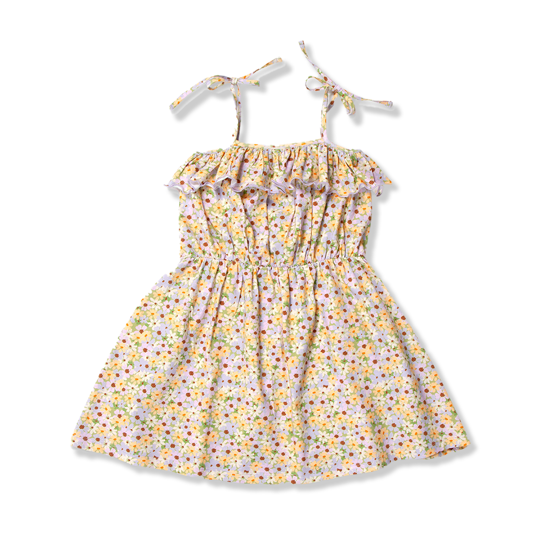 Summer Ruffle Dress | Flowers AOP