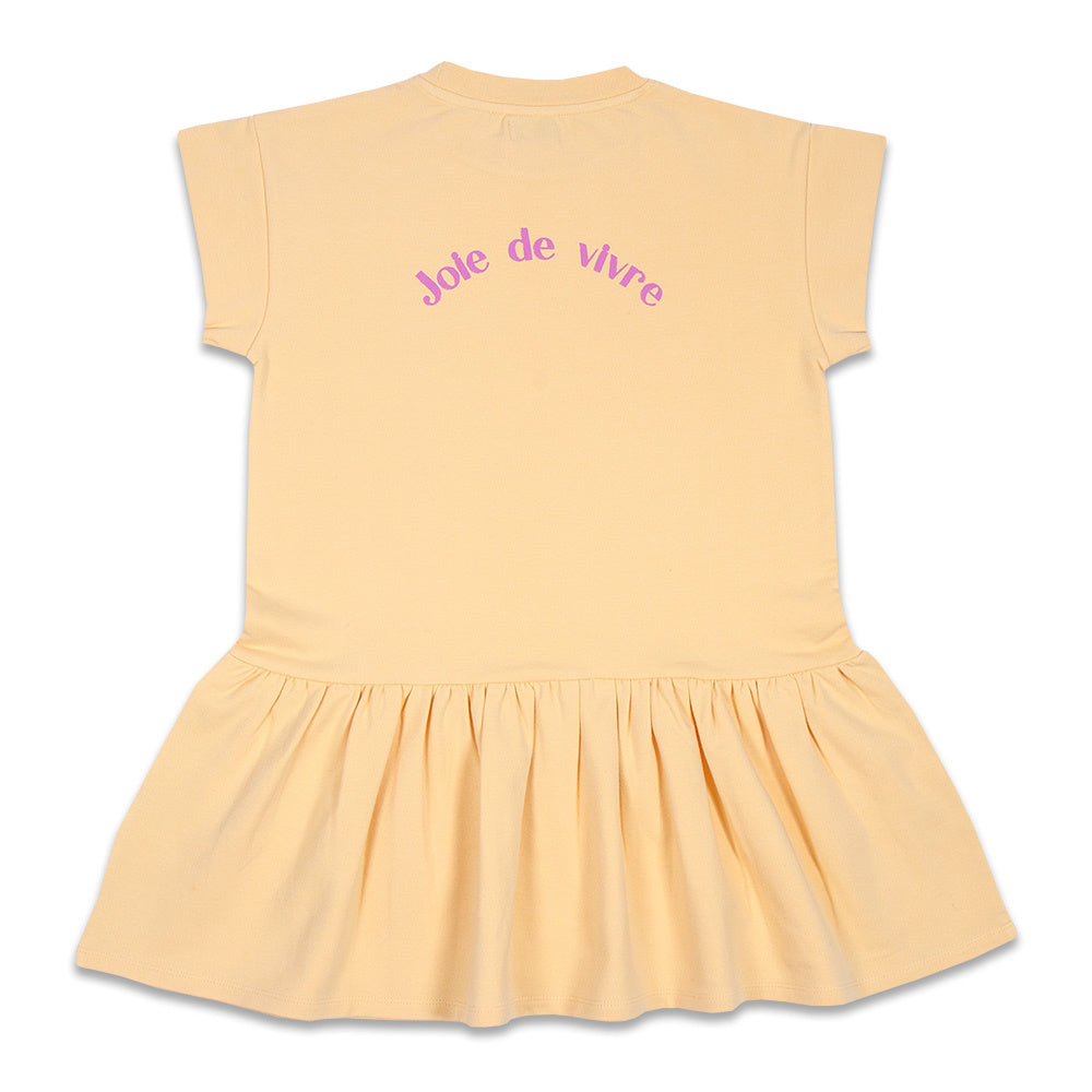 Sweat Dress Joie De Vivre | Apricot Sherbet