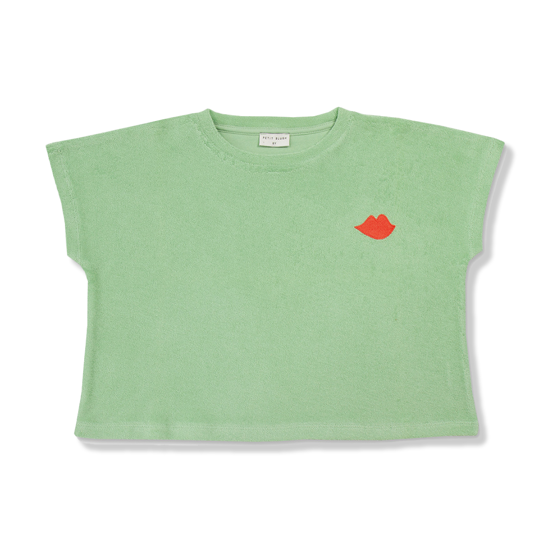 Towel "KISS" Tee | Quiet Green